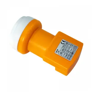 Zema trokšņa bloks (LNB) Televes 7475 — 10.7–12.75 GHz, F savienojums, 90 mA, oranžs
