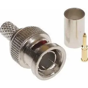 Crimp BNC Connector No name BNC-W75/ZAC-RG59*P10 for RG59 coaxial cable