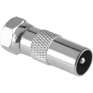 Coaxial F-type to TV female connector adapter No name ZLA0602, F female to TV female