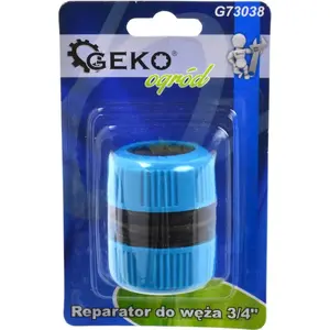 Соединитель для ремонта шланга GEKO G73038 для 3/4" шлангов, блистер Blue Line