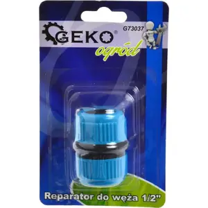 Соединитель для ремонта шланга GEKO G73037 для 1/2" — Blue Line, блистер