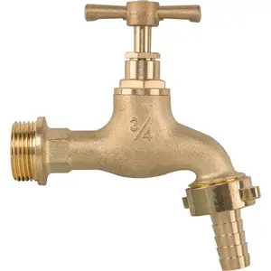 Садовый латунный кран Bradas с клапаном G 3/4" x G 3/4" для шланга 13 мм