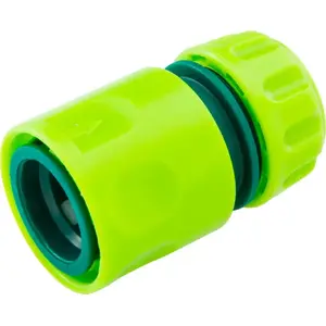 Соединитель прямой Verto 1/2" одноматериальный для орошения, упаковка 30 шт.