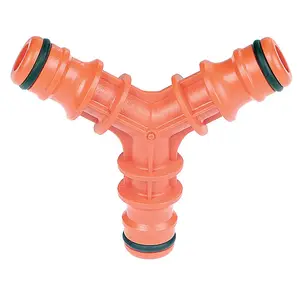 Irrigation Tee Connector Ramp R1130 – universal 3-way garden hose fitting