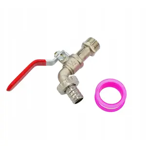 Садовый кран AWTools AWTOOLS KRAN OGRODOWY CYNK NIKLOWANY 1/2" — 3/4" наружная резьба