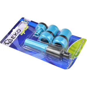 Набор для полива GEKO G73048 — 4 предмета, подключение 3/4" Blue Line