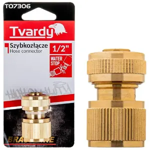 Быстросъём 1/2" со стопором Tvardy BRASS-LINE (MPN 5901477195303)