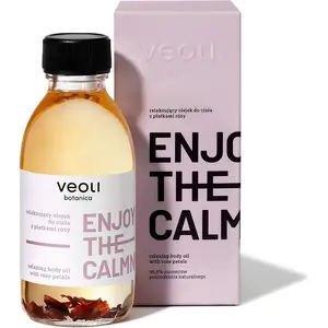 Ķermeņa eļļa Veoli Botanica Enjoy The Calmness Oil ar rožu ziedlapiņām 150 ml — relaksējoša