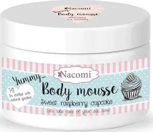 Body mousse Nacomi Malinowa Babeczka 180 ml — whipped body cream for moisturizing and softening