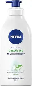Ķermeņa balzams Nivea Mitrinošā Seruma Spēks ar sūkni 625 ml — nomierinošs, mitrinošs