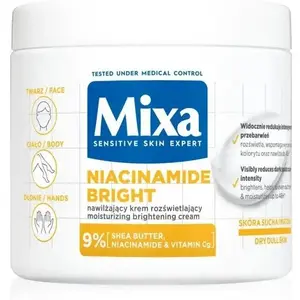 Moisturizing and Brightening Cream Mixa Niacinamide for Face, Body and Hands 400 ml