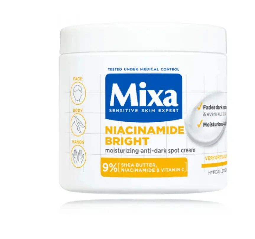Mitrinošs un Gaišinošs Krēms Mixa Niacinamide