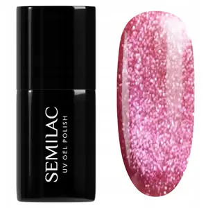 Лак для ногтей SEMILAC Magnetic Raspberry Red Obsession 795 — магнитный гелевый эффект
