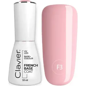 Clavier Luxury French Base hibrīdā bāze nagu lakai F3 Lollipop 10 ml