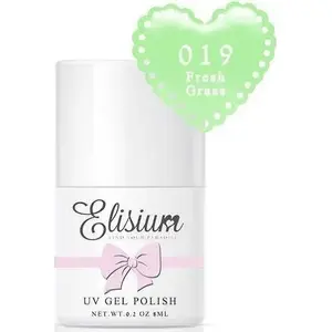 Гель-лак Elisium 019 Fresh Grass 8 мл — гибридный лак для ногтей, Elisium