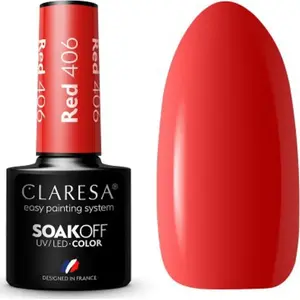 Hybrid Nail Polish Claresa RED 406 5g — Claresa CLARESA Lakier hybrydowy