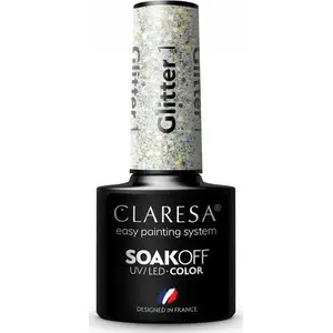 Nail polish hybrid glitter 1.5 g, Claresa Soak Off UV/LED