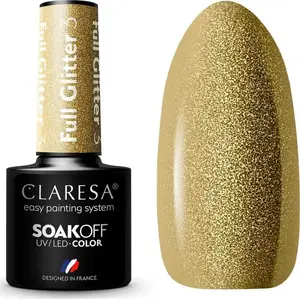 Nail hybrid polish Claresa CLARESA FULL GLITTER 3 — 5 g jar