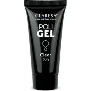 Гель для наращивания ногтей Claresa Poli Clear 30 г — прозрачный строительный гель