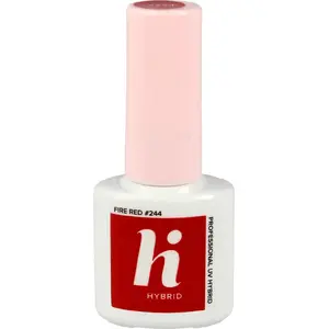 Hi Hybrid hybrid nail polish 244 Fire Red 5 ml, HI HYBRID