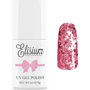 Gel nail polish Elisium model 077 Barbie Girl 8 ml – hybrid UV gel lacquer