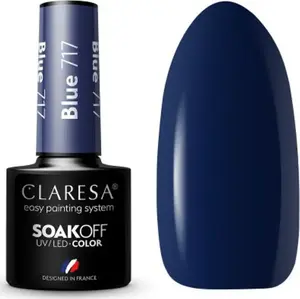 Hybrid Nail Polish Claresa Blue 717 5 g, Claresa CLARESA LAKIER HYBRYDOWY