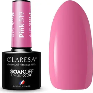 Nail polish hybrid Claresa Soak Off UV/LED Pink 519 5g