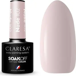Nude Soak-Off UV/LED Hybrid Nail Polish Claresa 102 5g
