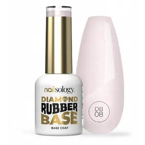 Nagu bāze Sunone CLAVIER Nailsology Diamond Rubber Base DB08 Pearly Bride 8 ml, hibrīdā gumijas bāze