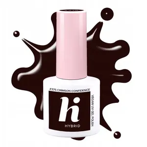 Nail polish HI HYBRID Hi Lakier 375 Crimson Confidence IT GIRL