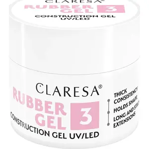 Rubera želeja 3 caurspīdīga, Activeshop CLARESA RUBBER GEL 3 - 12 g