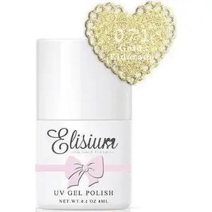 Gel Polish Elisium Eldorado Gold 071 — hybrid nail lacquer, 8 ml