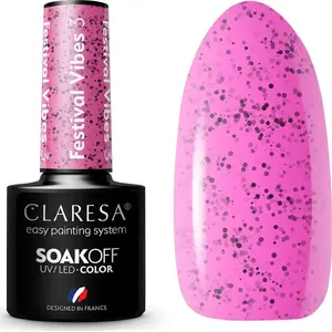 Claresa hybrid nail polish Festival Vibes 3 – 5 g jar, shade from Festival Vibes collection