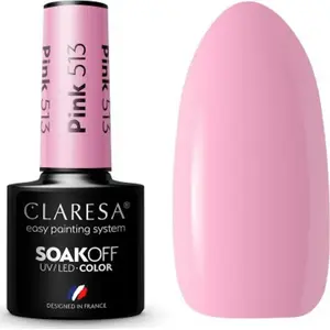 Nail hybrid polish Claresa PINK 513 5 g - hybrid/gel nail color