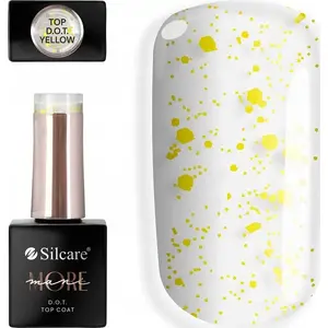Top coat for nails Mani More DOT Yellow 10 g, glossy protective finish