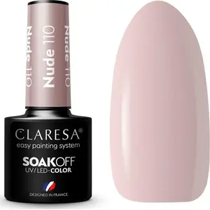 Hybrid Nail Polish Claresa NUDE 110 5 g – Claresa hybrid lacquer, shade NUDE 110, 5 g