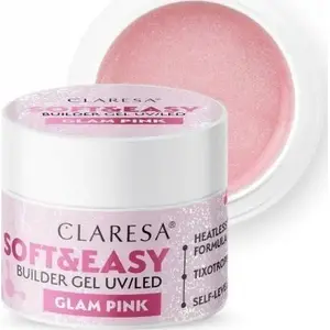 Гелевый строительный продукт Claresa Soft&Easy Builder — Glam Pink 90 г