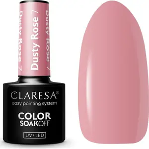 Hybrid nail polish Claresa Dusty Rose 7 — 5 g bottle