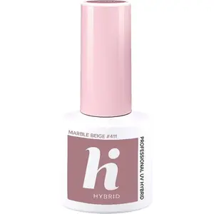 Hybrid nail polish HI HYBRID 411 Marble Beige 5ml – hybrid/gel topcoat-compatible color