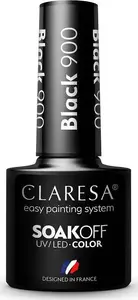 Nail polish Clareса hybrid soak-off UV/LED color 900 Black 5 ml