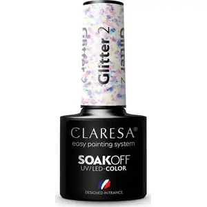 Nail polish hybrid Claresa Soak Off UV/LED Glitter 2.5 g by Claresa