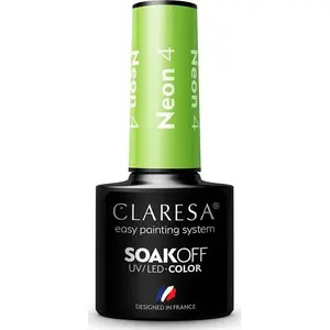 Nail polish hybrid Claresa Soak Off UV/LED Neon 4 5g by Claresa