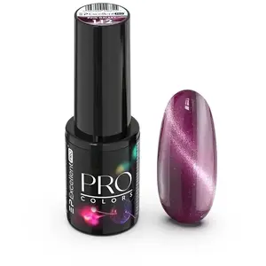 Hibrīda želejlaka Cosmetics Zone EXCELLENT PRO Pro Colors Cat Eye 112 Rozā Galaktika 7 g