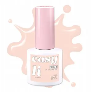 Hybrid nail polish HI HYBRID Easy 3-in-1 model 603 Peach Peace 5 ml