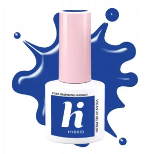 Nail polish HI HYBRID Hi Lakier 381 Inspiring Indigo IT GIRL
