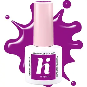 Nail hybrid polish HI HYBRID Neon #280 Violet Shadow 5 ml HEMA-free