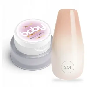 Builder gel 3-in-1 Reney Cosmetics CLAVIER_Baby Boomer S01 Shimmer 3g