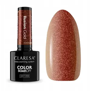 Hybrid Nail Polish Claresa Alchemy Ilusion Gold 5 g – hybrid/gel lacquer, 5 g