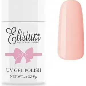 Gela laka Elisium ELISIUM_UV 028 Peach Nectar 8 ml – hibrīda nagu laka
