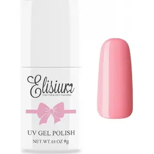 Elisium UV Gel Polish hibrīda nagu laka 001 Peach Pink 8 ml
